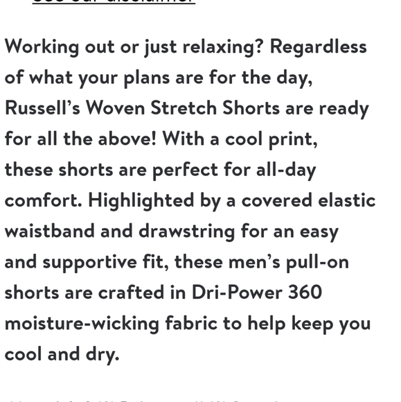 Russell Big Men's Active Fashion Capsule Printed Shorts - Picture 6 of 8